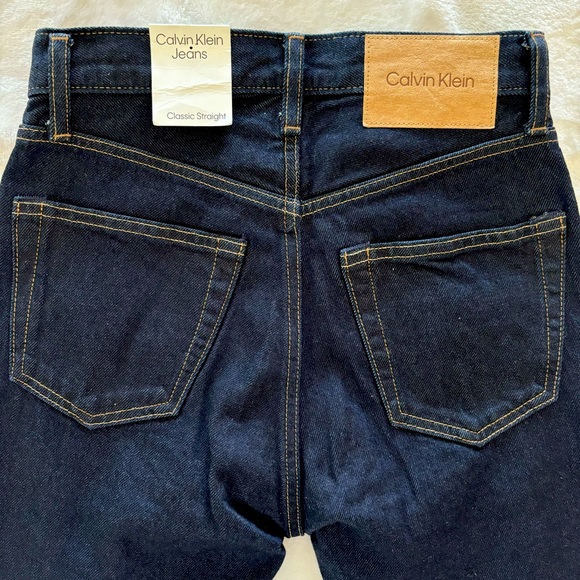 Calvin Klein Classic Straight Button Fly Selvedge Jeans--Sz 24 - Picture 7 of 15
